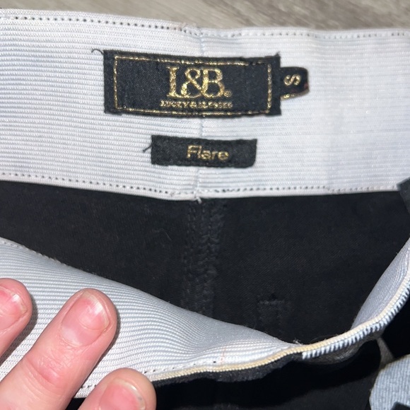 Lucky & Blessed Super Flare Black Star Western Boho Hippie Distressed Jeans Sz.S - Picture 7 of 10